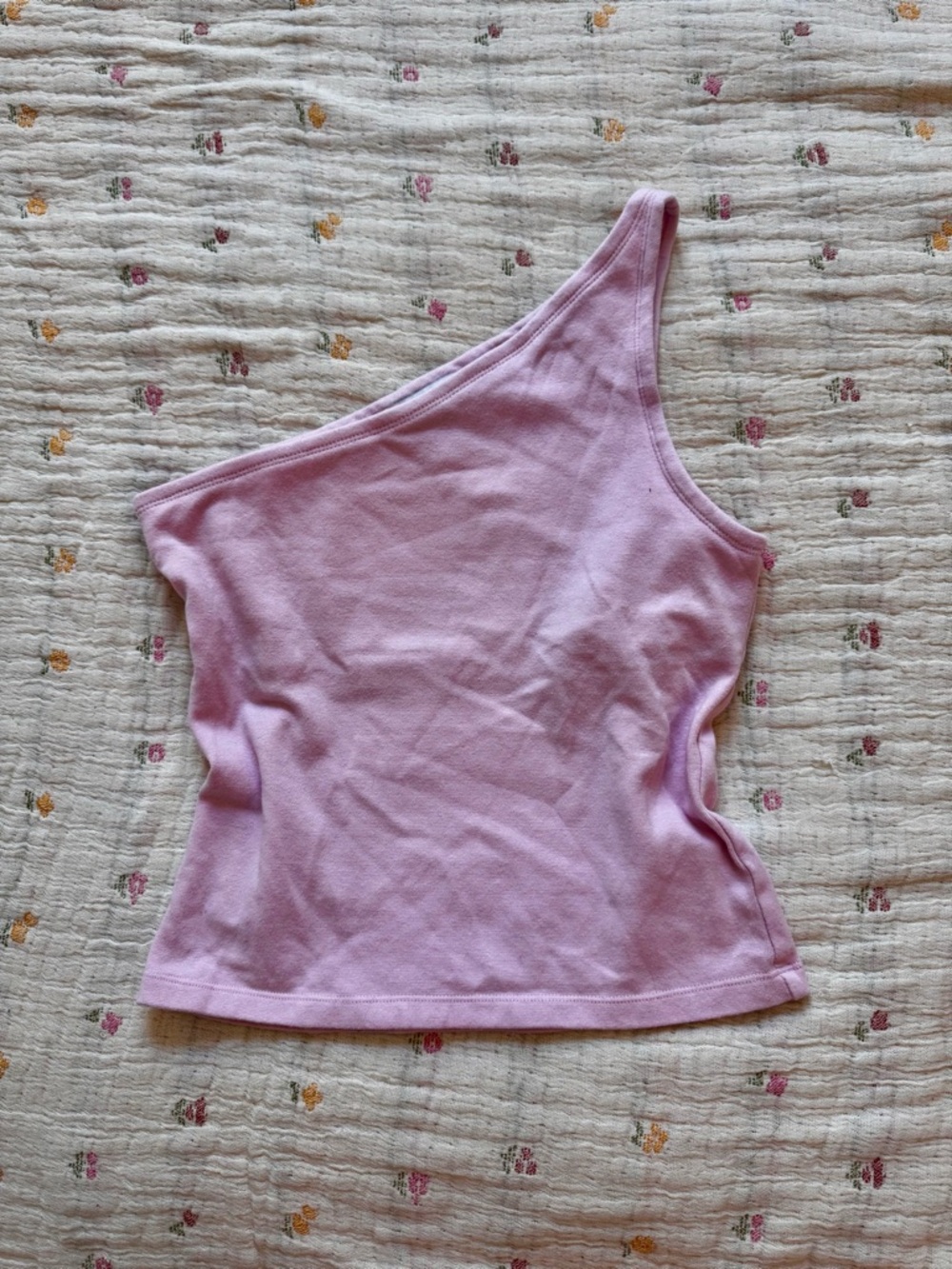 Baby Pink One Sleeve Baby Tank